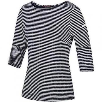 Regatta Helanie Gest, Mangas 3/4, Marine-Streifen, 38 para Mujer