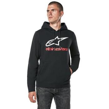 Sudadera con Capucha Alpinestars Always V3 - Negro/Blanco/Rojo, XL para Hombre