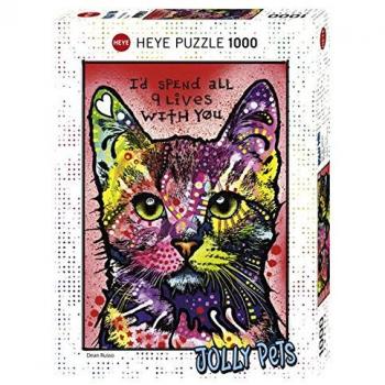 Heye 9 Lives Cat Puzzle - 1000 Pieces, Made in Germany