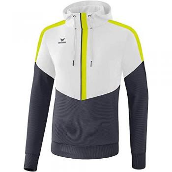 Erima Squad Hoodie - Unisex, White, Size M
