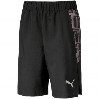 PUMA Active Sports AOP Woven Shorts B Pantalones Cortos, Niños, Black, 140
