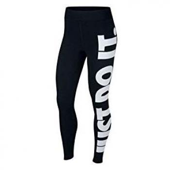 Nike W NSW LEGASEE LGGNG HW JDI Pants, Mujer, Black/White, M