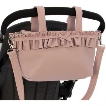 Bolso organizador para silla de paseo Rosy Fuentes con múltiples compartimentos, diseño moderno, fácil de instalar, compatible con la mayoría de carritos, material resistente al agua y fácil de limpiar