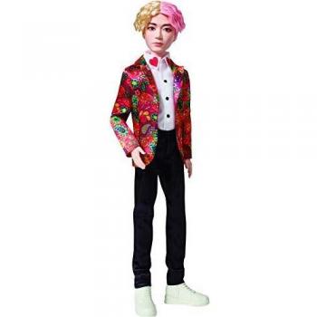 Mattel BTS - Muñeco V, figura de colección, miembro banda coreana de K-pop