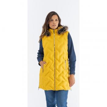Chaleco de mujer acolchado con capucha October