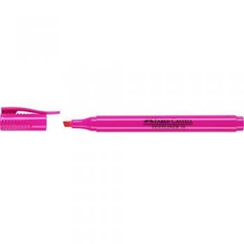 Faber-Castell 157728 - Caja con 10 marcadores fluorescentes Textliner 38, color rosa