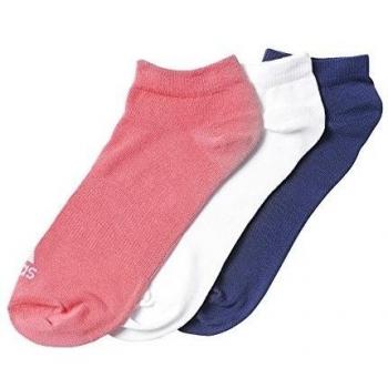 adidas PER NO-SH T 3PP - Calcetines unisex, color rosa / blanco / azul marino, talla 35-38