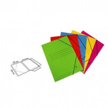 Carpeta cartón simil prespan 500 gr./m2 folio goma solapa fucsia Mariola 1525FU