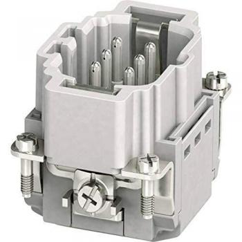 Phoenix Contact 1407728 HC-B 6-Pole Male Insert Connector with PE, Plug & Clip
