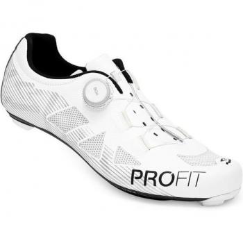 Zapatillas de ciclismo de carretera unisex Spiuk Profit carbono, color blanco, talla 39