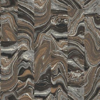 Natural Urban Vinyl Wallpaper - Haruhi Agate Tile Design