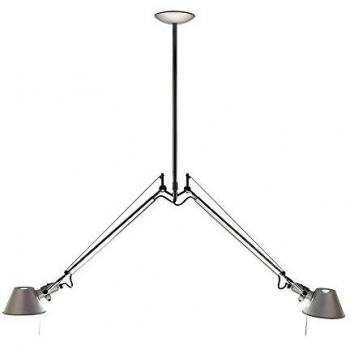 Lámpara Colgante Artemide Tolomeo 2 Bracci de Aluminio E27 70W