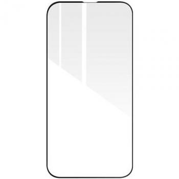 Protector de Pantalla de Cristal Templado 9H para iPhone 14 con Adhesión Total y Biselado Negro