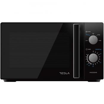 Microondas Tesla MW2030MB, Descongelación Rápida, Mantenimiento Sencillo, Capacidad de 20L, Color Negro