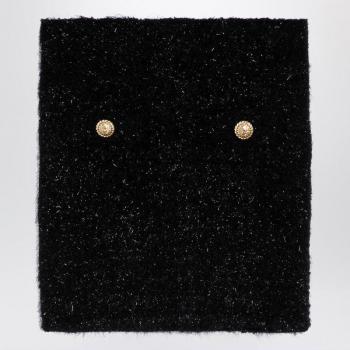 Balmain Women's Buttoned Tweed Skirt in Black | Size 36 | DF1LB015KG430PA