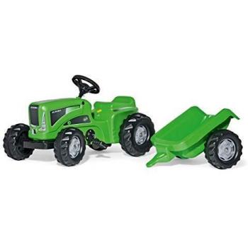 Rolly Toys - Rollykiddy Futura Remolque para Niños 2½ - 5 Años - Dirección Giratoria - Incluye Remolque y Pedal Tractor RollyKiddy Futura Junior Green