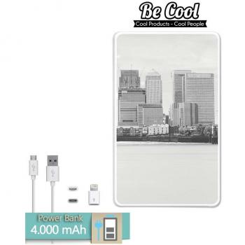 Becool® - Batería Externa Power Bank 4000 mah + Gratis 1 cable USB-MicroUsb