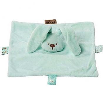 Nattou Doudou del Conejo Lapidou, Compañero desde el nacimiento, 26 x 26 cm, Verde menta