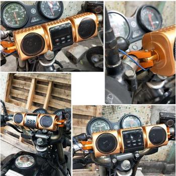 Altavoz Bluetooth Portátil para Motocicleta Resistente al Agua con Soporte para Tarjeta TF y Reproductor MP3 AUX