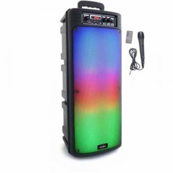 Altavoz Portátil Bluetooth Inovalley con Micrófono Karaoke y Luces RGB KA23 Fire