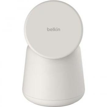 Cargador Inalámbrico Belkin BoostCharge Pro 2 en 1 con MagSafe de 15W, Color Arena