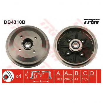 TRW Automotive AfterMarket DB4310B Brake Drum