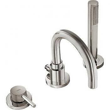 Tres Griferia - Monomando Bañera De Repisa Con Ducha Anticalcárea. · Caudal: 3 Bar – 14 L/M.