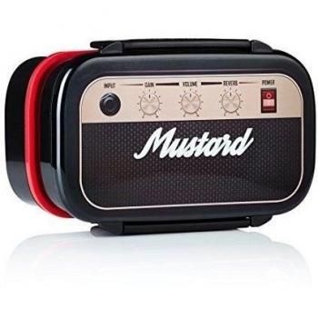 Mustard Rock Box - Caja de almuerzo, forma de amplificador de guitarra