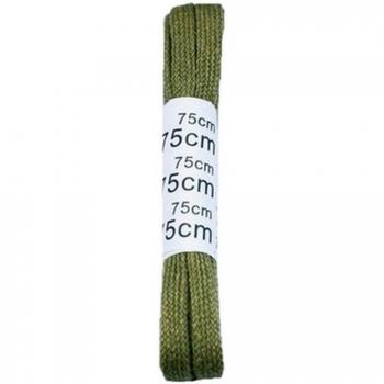 Banda los cordones de algodón 75 cm 7 mm Plana Beige
