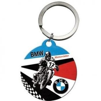 Nostalgic Art 48017 BMW motos, llavero redondo, 4 cm