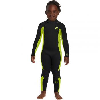 Billabong - Traje de surf para niños 3/2mm Foil con manga larga y cremallera en la espalda