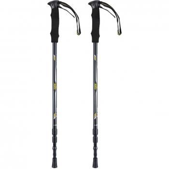 HiHiLL Bastones de Trekking, 2 Pack Bastón de Senderismo Extensible, Aleación de Aluminio, Anti-Choque, Agarre Ajustable 70-135 cm, Adecuado para Practicar Senderismo, Viajes de Mochilero, Montañismo