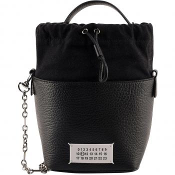 Maison Margiela Women's 5Ac Mini Bucket Bag in Black | S61WG0035P4348 Color T8013
