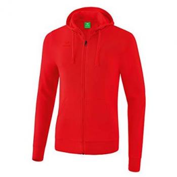 Erima Basic Junior Zip Hoodie Red 128 cm Unisex