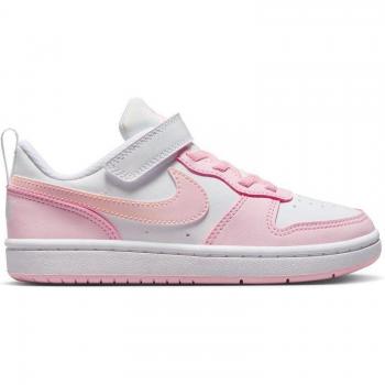 Zapatillas Nike Court Borough Low Recraft para Niña en Blanco y Rosa