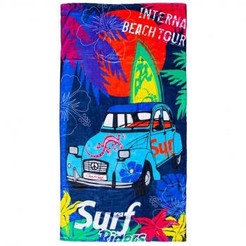 TOALLA DE PLAYA ESTAMPADA 90X170CM 100% ALGODÓN
