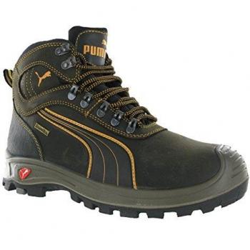 Puma Men's Sierra Nevada Mid Safety Boots Brown Size 13