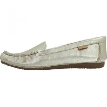 Mocasines Mujer Marca Clarks Modelo Freckle Walk Oro