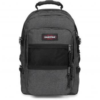 Mochila Eastpak Suplyer Black Denim - Características: diseño en denim negro, compartimento principal espacioso, bolsillo frontal con cremallera, correas ajustables y acolchadas, parte trasera acolchada para mayor comodidad