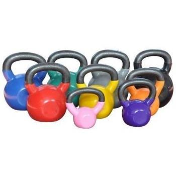 Pesa rusa de vinilo con cadena para musculación y entrenamiento de la fuerza