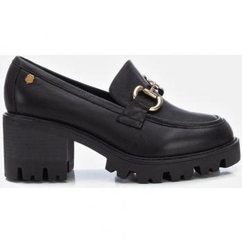 Mocasines de piel para mujer en color negro