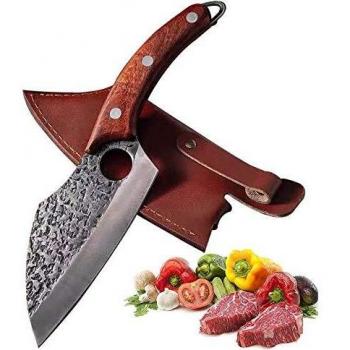 Cuchillo de cocina japonés Promithi,cuchillo de chef profesional,cuchillo de carnicero Full Tang,cuchillo para picar hecho a mano,cuchillo para deshuesar carne,cuchillo de bolsillo para uso general