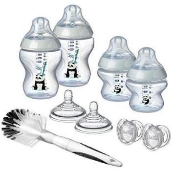 Tommee Tippee Baby Bottle Kit Newborn Baby Closer to Nature, Pippo the Panda, Assorted