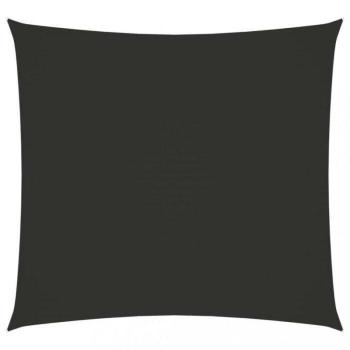 Toldo de vela cuadrado tela Oxford gris antracita 7x7 m