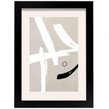 Lámina Decorativa Abstracta Kline 11 A4 Sin Marco para Hogar y Estudio