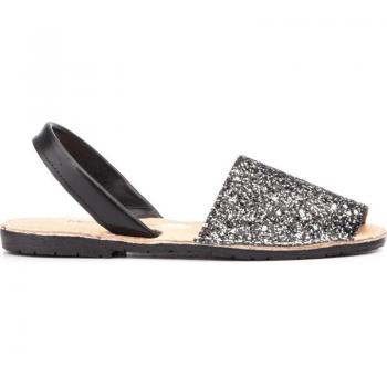 Menorquina Antracita de La Vida Rosa para Mujer, Niña y Niño - Sandalias con suela de goma antideslizante, diseño clásico menorquín, material de piel suave, disponible en varios tallas