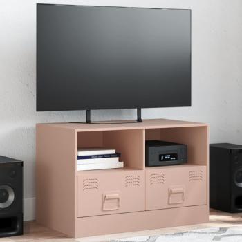 Mueble para TV rojo 67x39x44 cm en acero