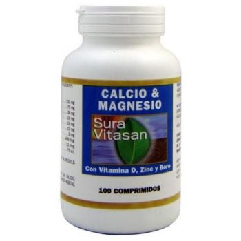 Calcio con Magnesio y Vitaminas D-K-Zinc y Boro 100 cápsulas Sura Vitasan