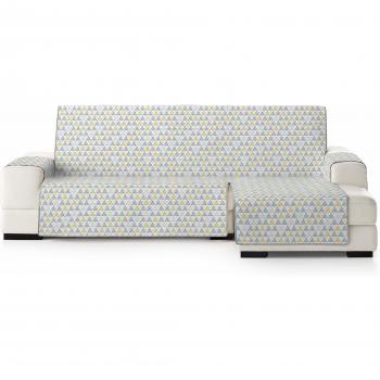 Eysa Nordic Funda, Poliéster, Amarillo/Gris, Chaise Longue Extra 290cm. Válido para sofá Desde 300 a 350cm