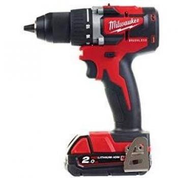 Milwaukee 4933464317 Taladro Atornillador SIN ESCOBILLAS M18 CBLDD-202C, Rojo